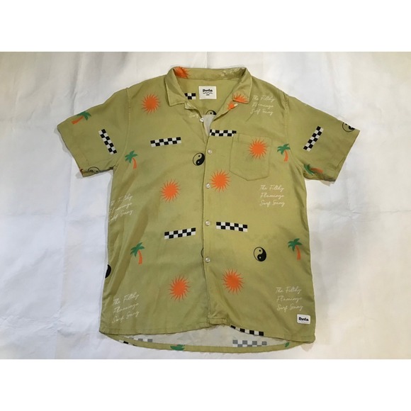 Duvin Design Co. Other - Duvin Design Cabana Shirt Mens Large Green Sun Palm Tree Button Down